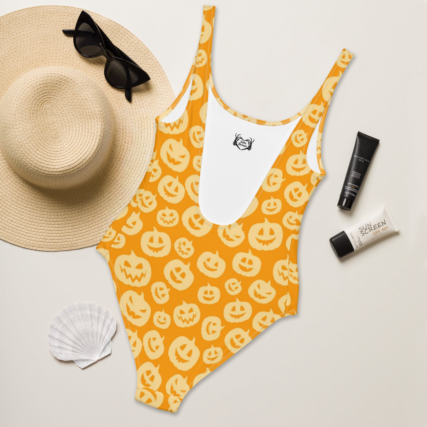 Jack-O-Lantern One-Piece Swimsuit