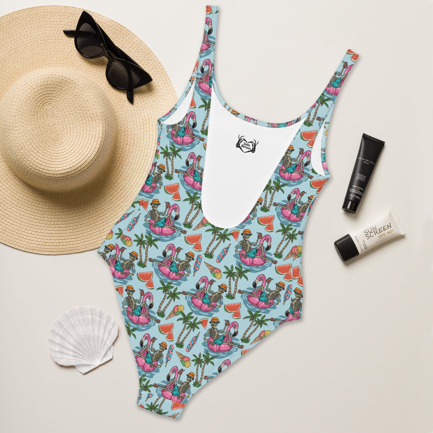 Summer Skeletons One-Piece Swimsuit