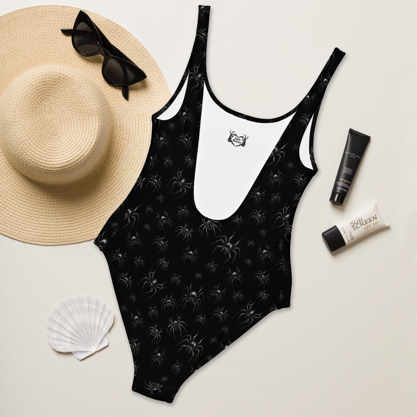Spooky Spiders One-Piece Swimsuit