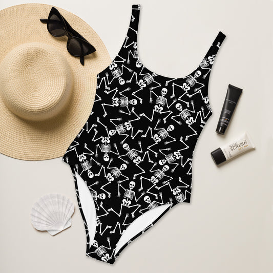 Skeleton One-Piece Swimsuit