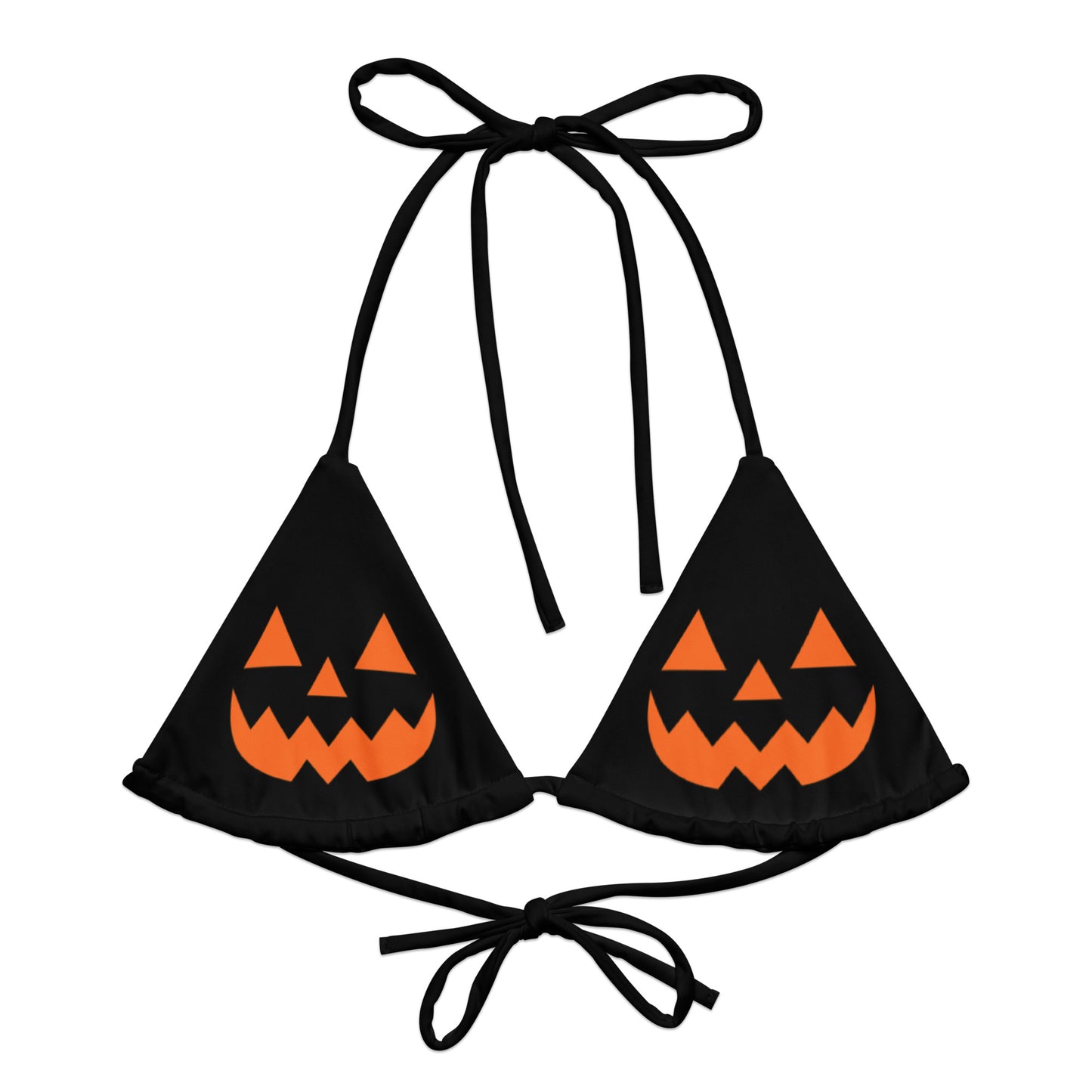Jack-O-Lanterns string bikini top