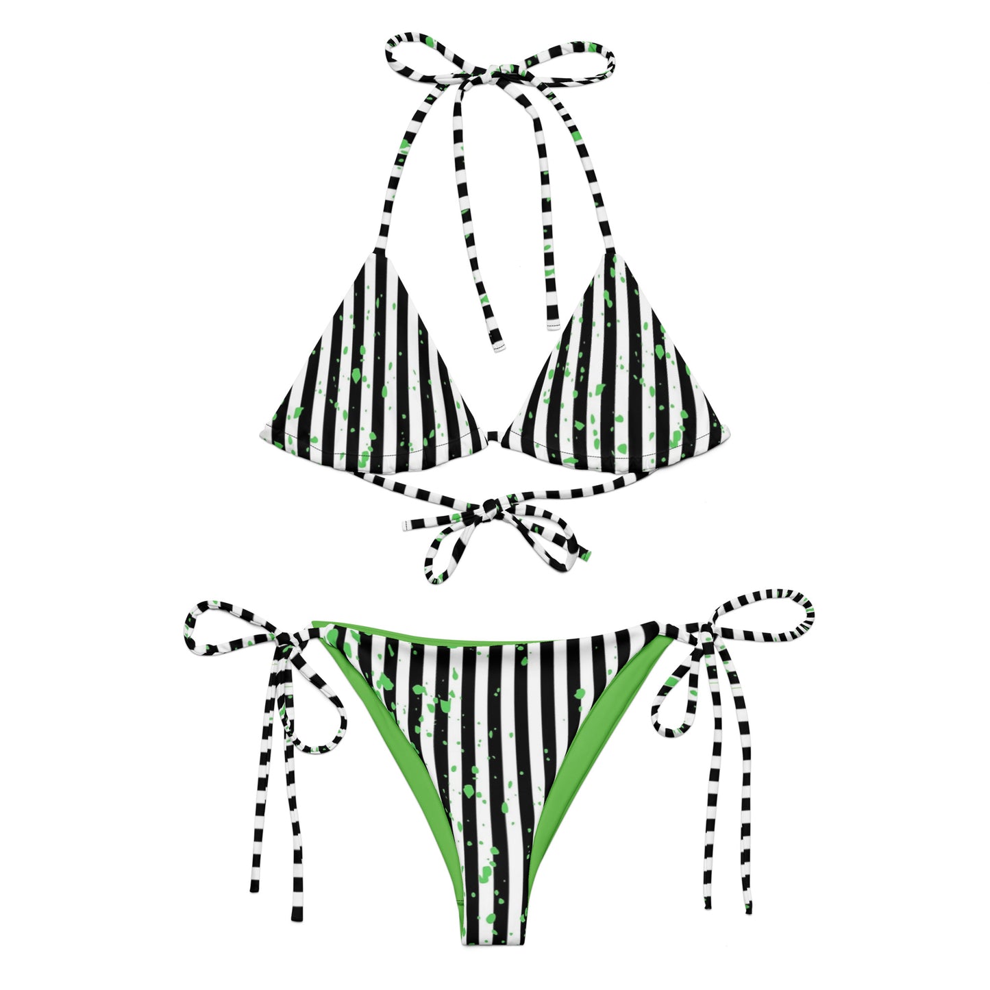 Beetlejuice Inspired string bikini