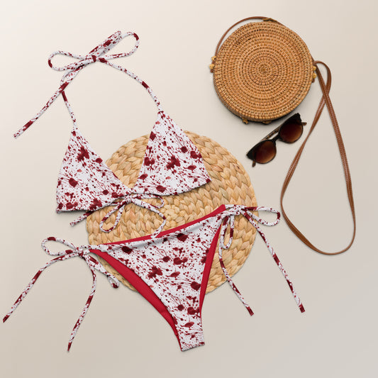 Blood Splatter string bikini