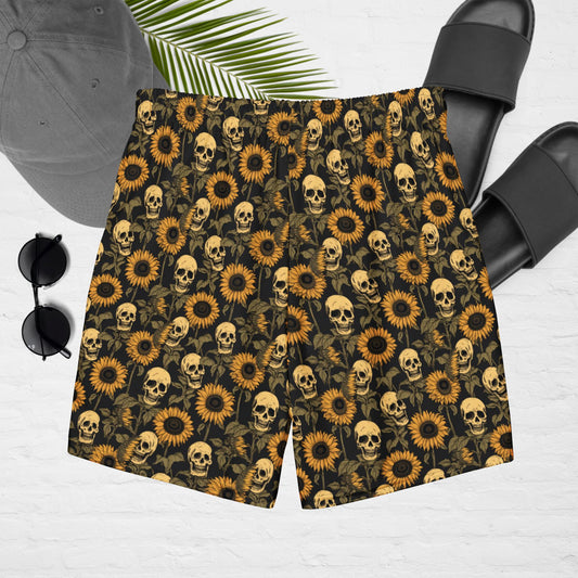 Sunflower Skulls Men's swim trunks