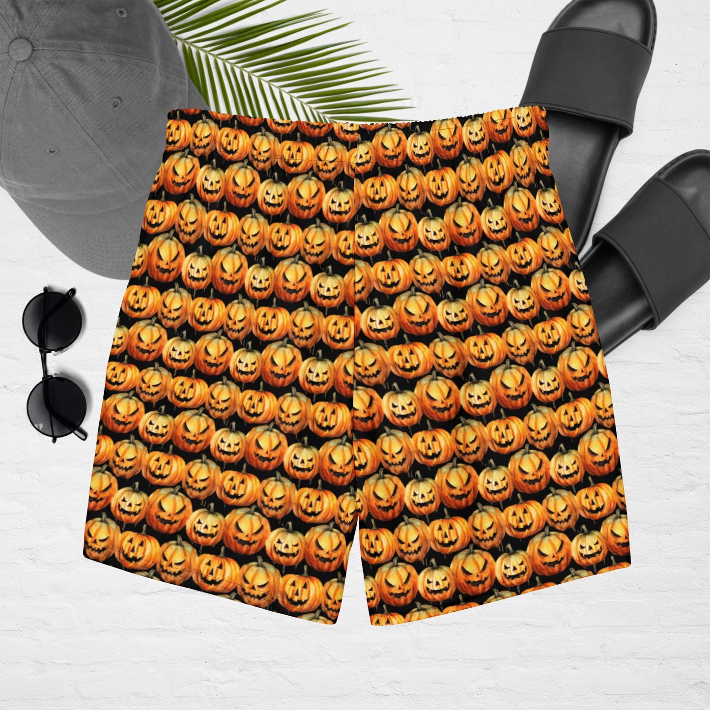 Spooky Jack-O-Lantern Men's swim trunks