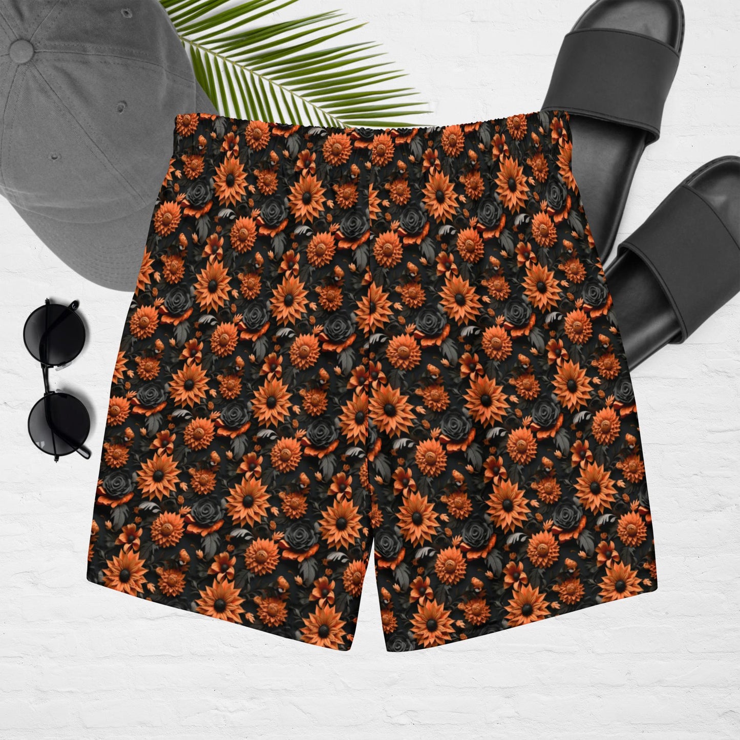 Halloween Flower Men's swim trunks