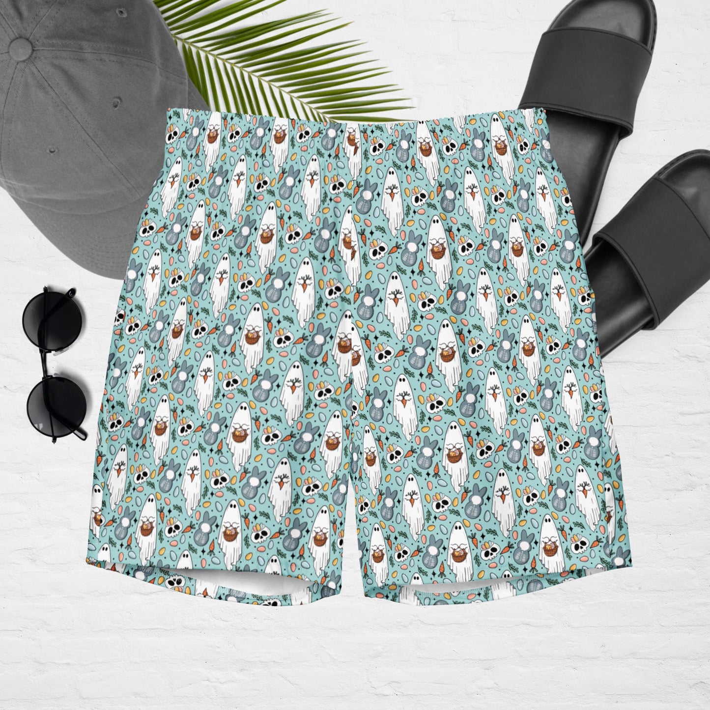 Spooky Easter Ghosts swim trunks