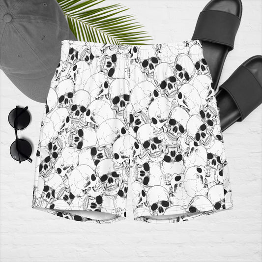 Skull swim trunks