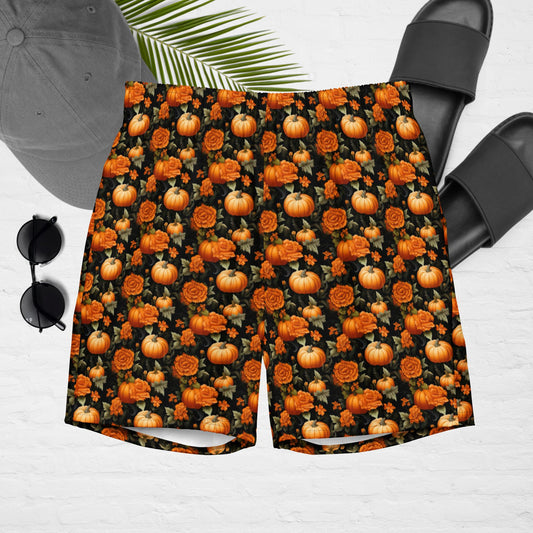 Pumpkin Flowers Men's swim trunks