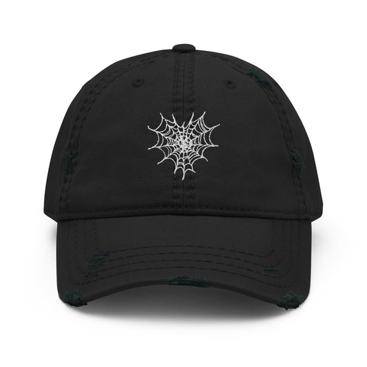Spiderweb Love Distressed Hat