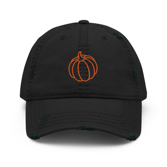 Pumpkin Distressed Hat