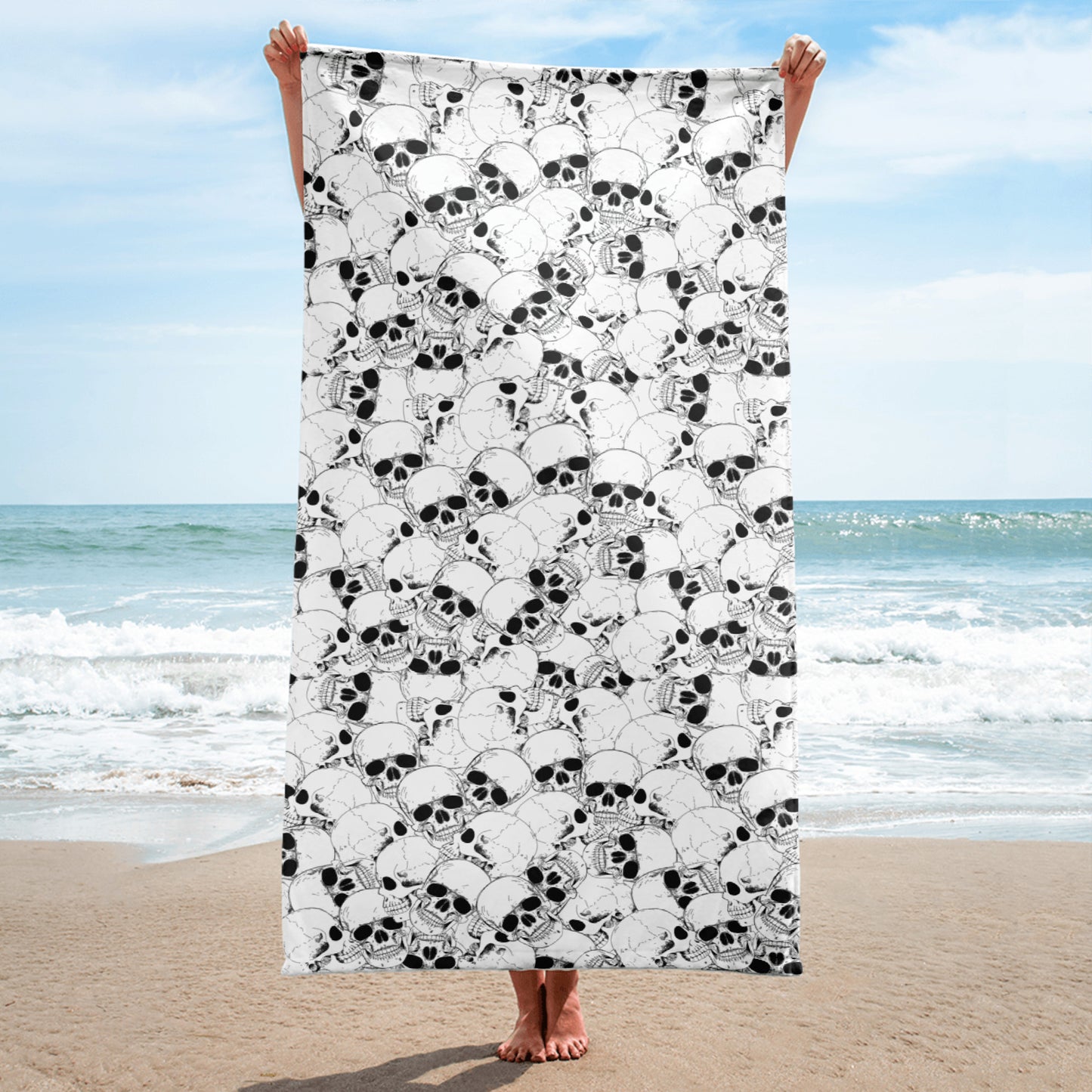 Skull Beach Towel