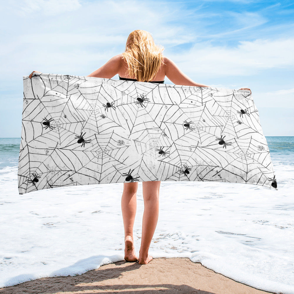 Spiderweb Beach Towel