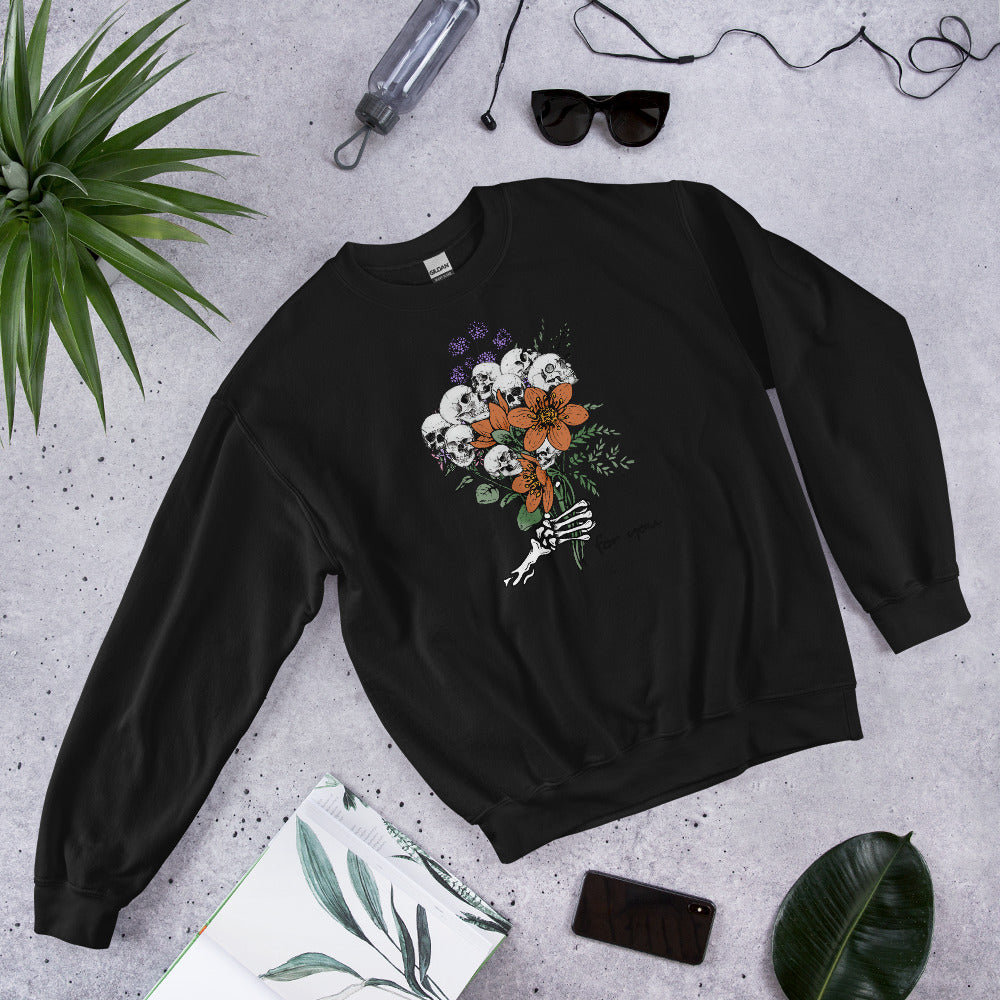 Skull Bouquet Unisex Sweatshirt