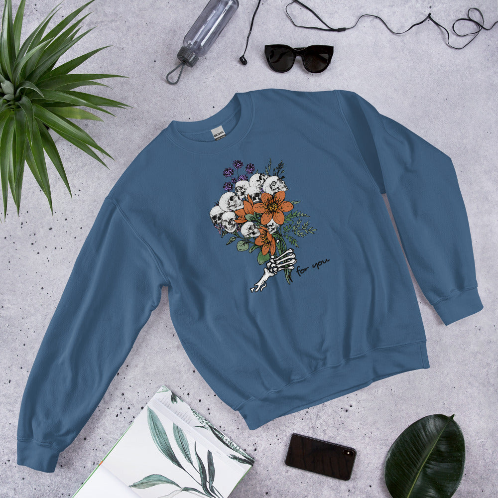 Skull Bouquet Unisex Sweatshirt