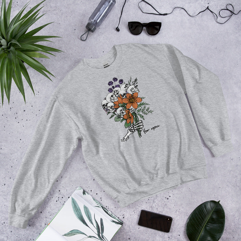 Skull Bouquet Unisex Sweatshirt