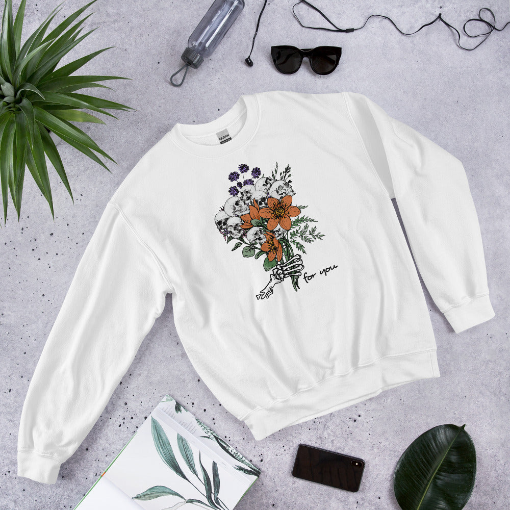 Skull Bouquet Unisex Sweatshirt