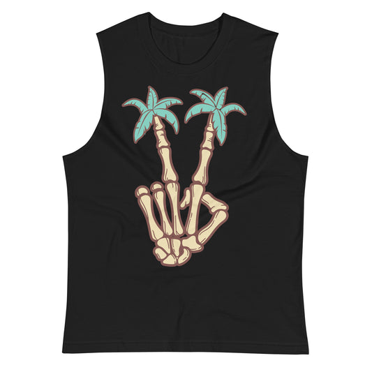 Peace Out Palm Trees Muscle Shirt