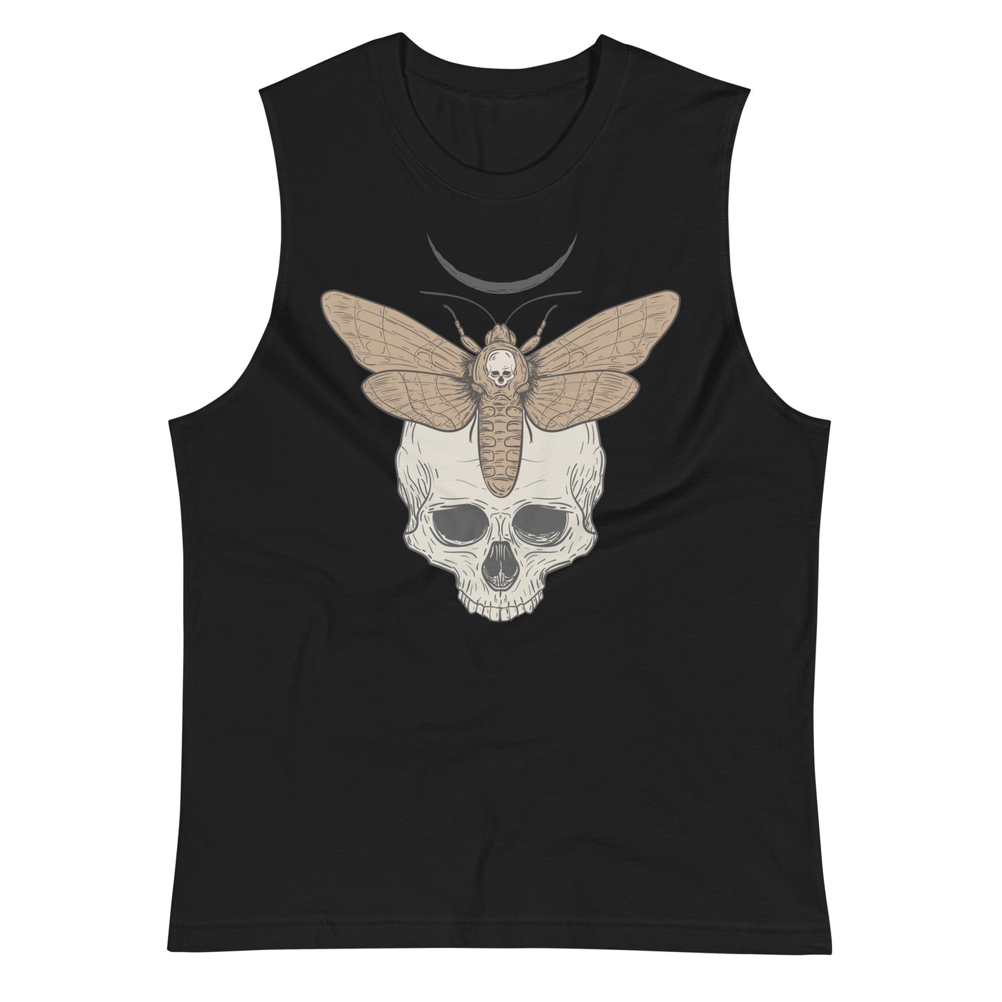 Deathmoth and Skull Muscle Shirt