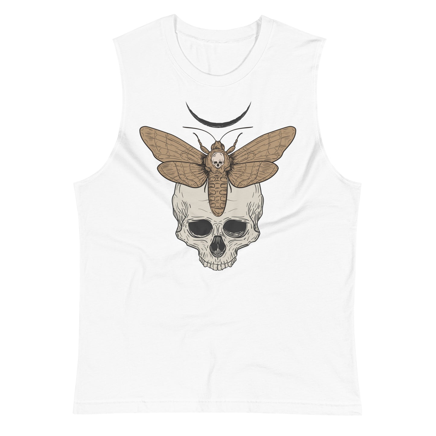 Deathmoth and Skull Muscle Shirt