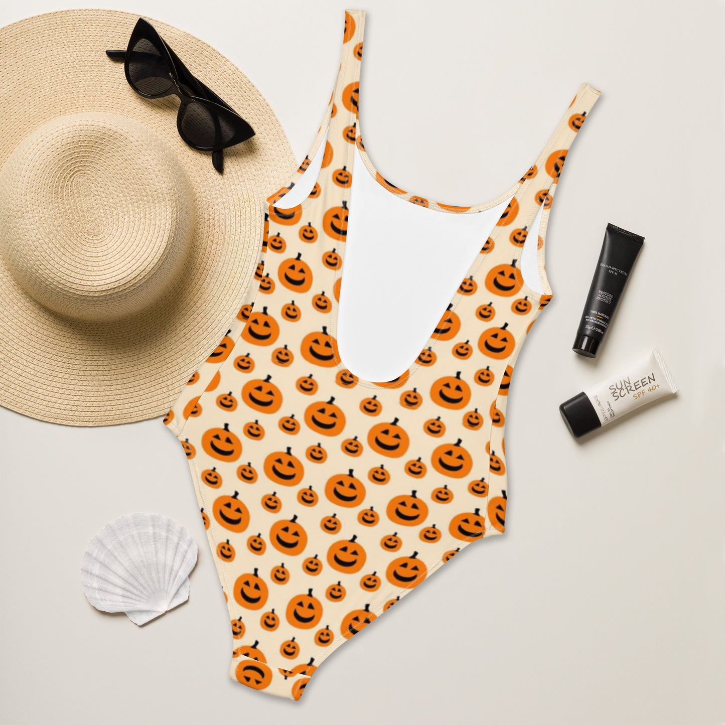 Jack-O-Lantern One-Piece Swimsuit