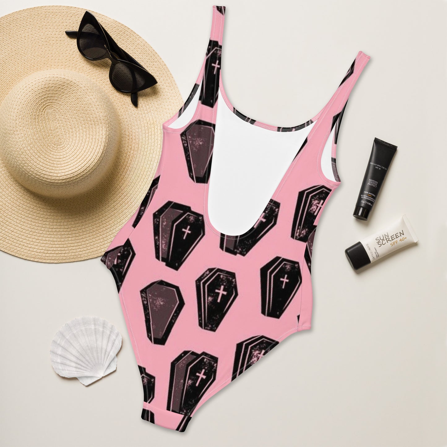 Coffin One-Piece Swimsuit