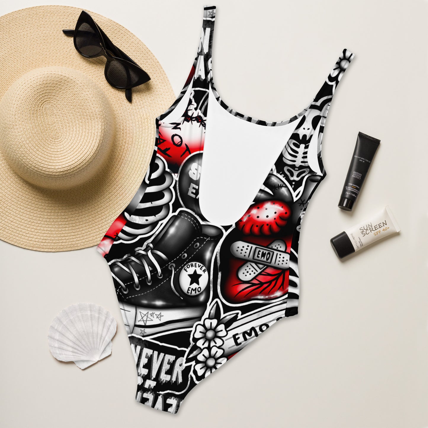 Emo One-Piece Swimsuit