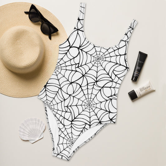 Spider Web One-Piece Swimsuit