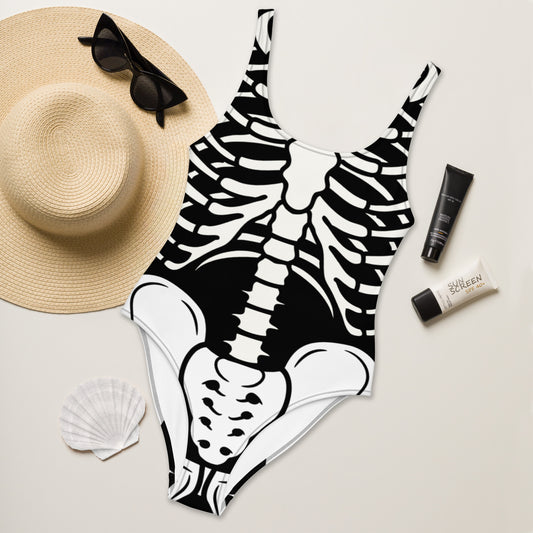Skeleton One-Piece Swimsuit