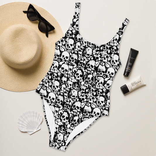 Skull One-Piece Swimsuit