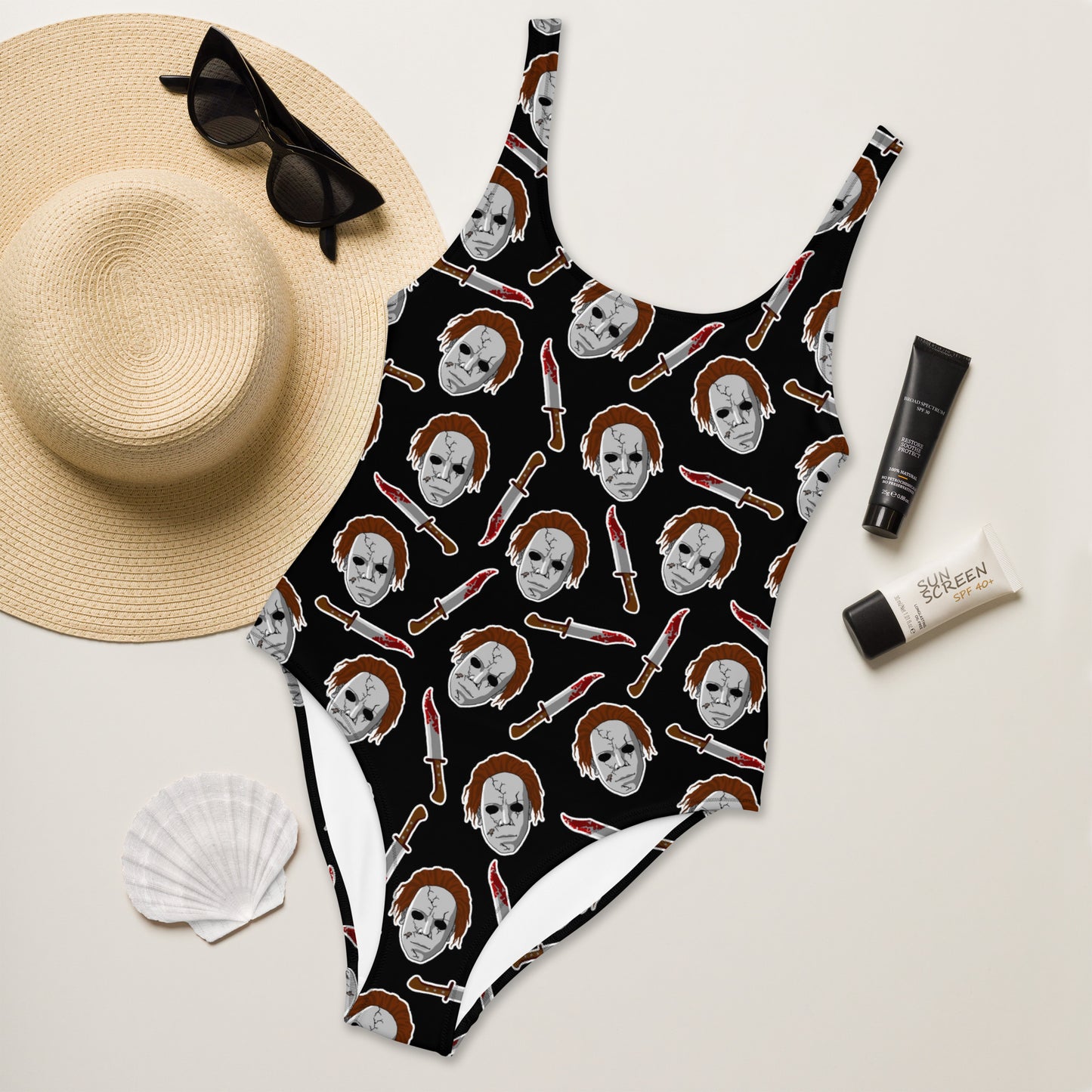 Michael Myers Inspired One-Piece Swimsuit