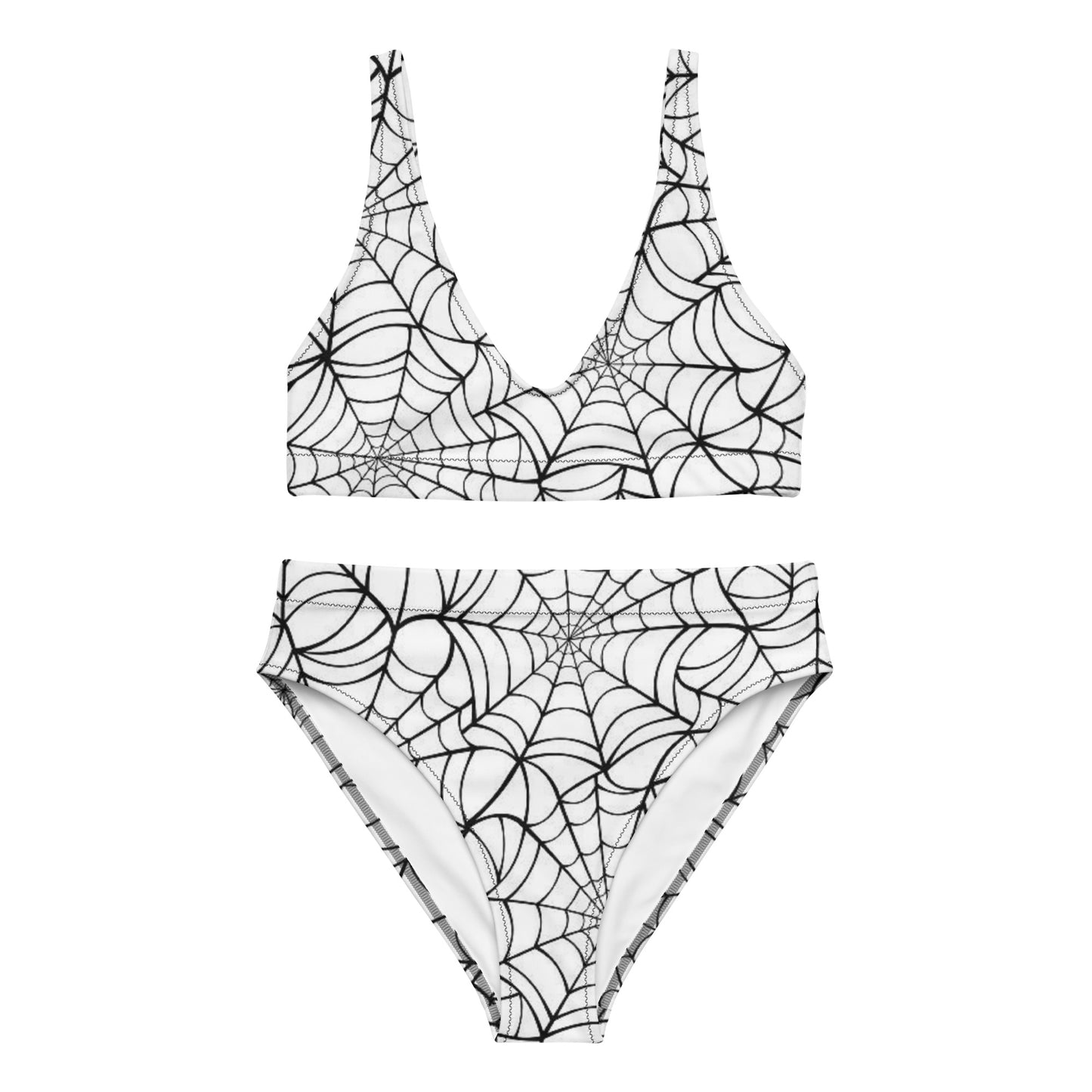 Spiderweb high-waisted bikini