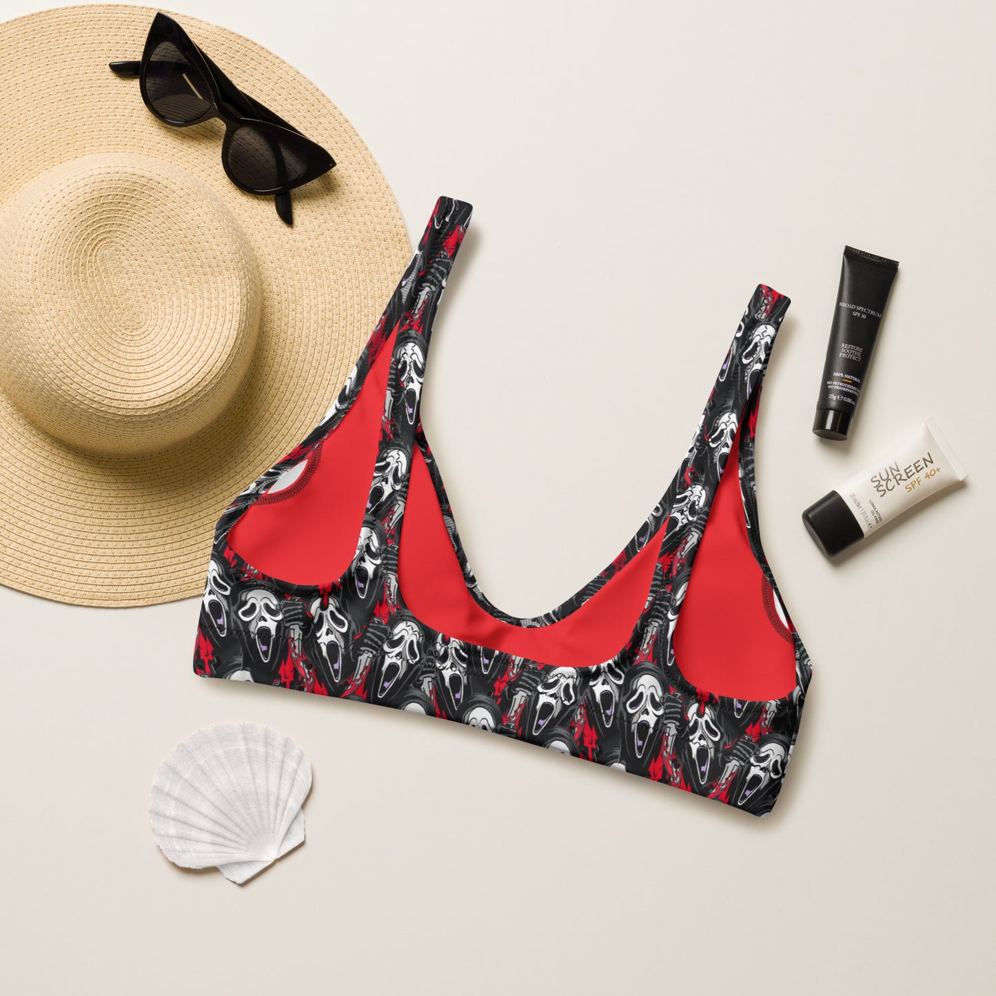 Scream Inspired padded bikini top