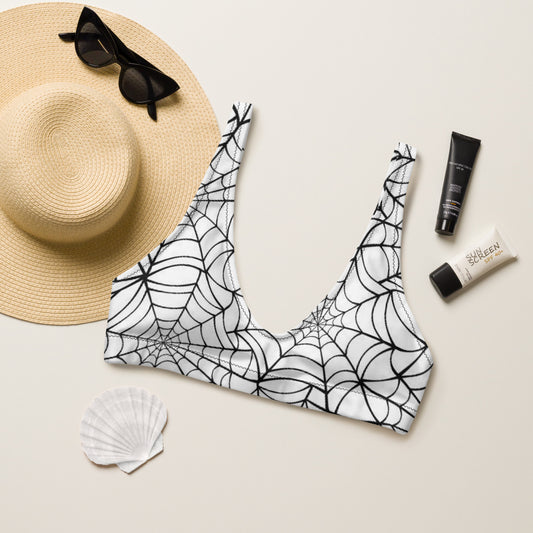 Spider Web padded bikini top